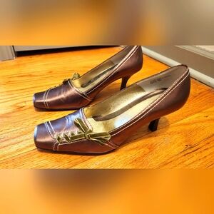Franco Sarto bronze heels size 8